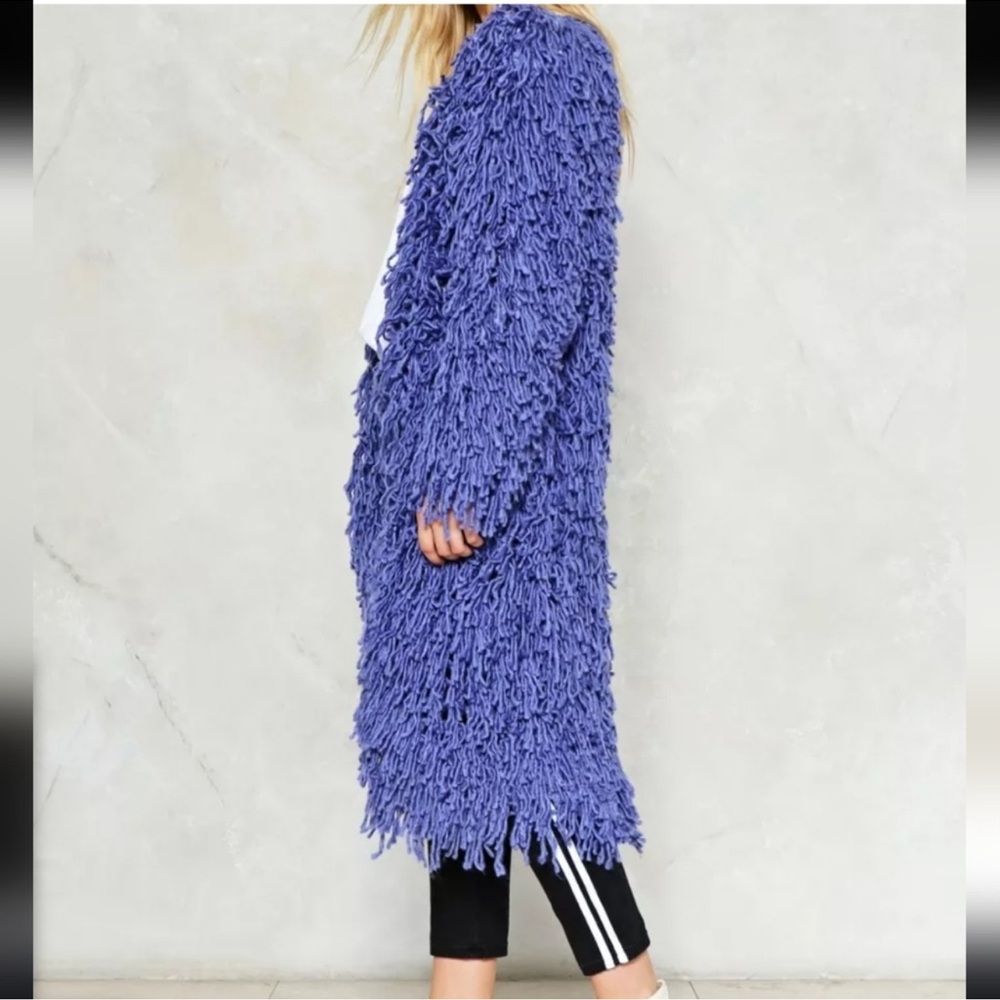 Nasty Gal shaggy cardigan - Picture 3 of 11